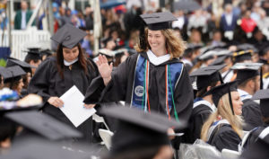 Nearly 1,200 degrees were awarded at the 111th University of Mary Washington Commencement ceremony on Saturday, May 7. Photo by Suzanne Carr Rossi.