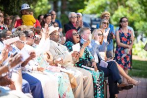 Sunday's crowd included just a small sample of the many people Rucker has touched throughout his life and his 33-year career at Mary Washington. Edward John Photography.