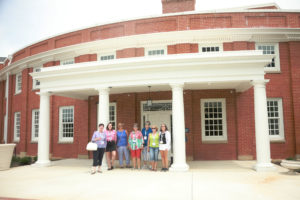 Many graduates toured the newly remodeled Seacobeck Hall, taking in the preserved features and modern touches. Photo by Karen Pearlman.