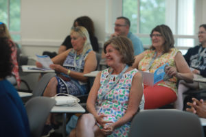 Alumni College sessions were held throughout the weekend, with lectures on campus building preservation, UMW's 10-Year Plan, positive psychology, American political alliances and much more. Photo by Karen Pearlman.