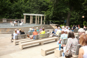 The Payne family, featuring Mary Washington alums and current students, performed on the Morris Stage at the Heslep Amphitheatre.