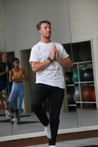 Kevin Dougherty uses the UMW Fitness Center. A new sponsorship by Mary Washington Healthcare will provide $100,000 in funding to Campus Recreation throughout the next five years.