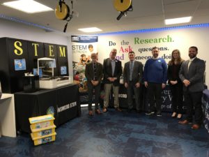 Officials from UMW and Dahlgren meet at the College of Education.