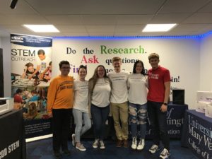 Education students pose in the Makerspace