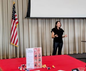 Fran Hauser, a nationally recognized best-selling author, delivered the keynote address at last week's Women's Leadership Colloquium at UMW's Stafford Campus. Photo by Brolin Creative.