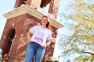 Tyler Clift's vote T-shirt