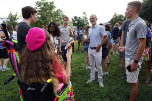 Paino hosts an ice cream social at his Brompton home each fall to welcome students to - or back to - campus life.