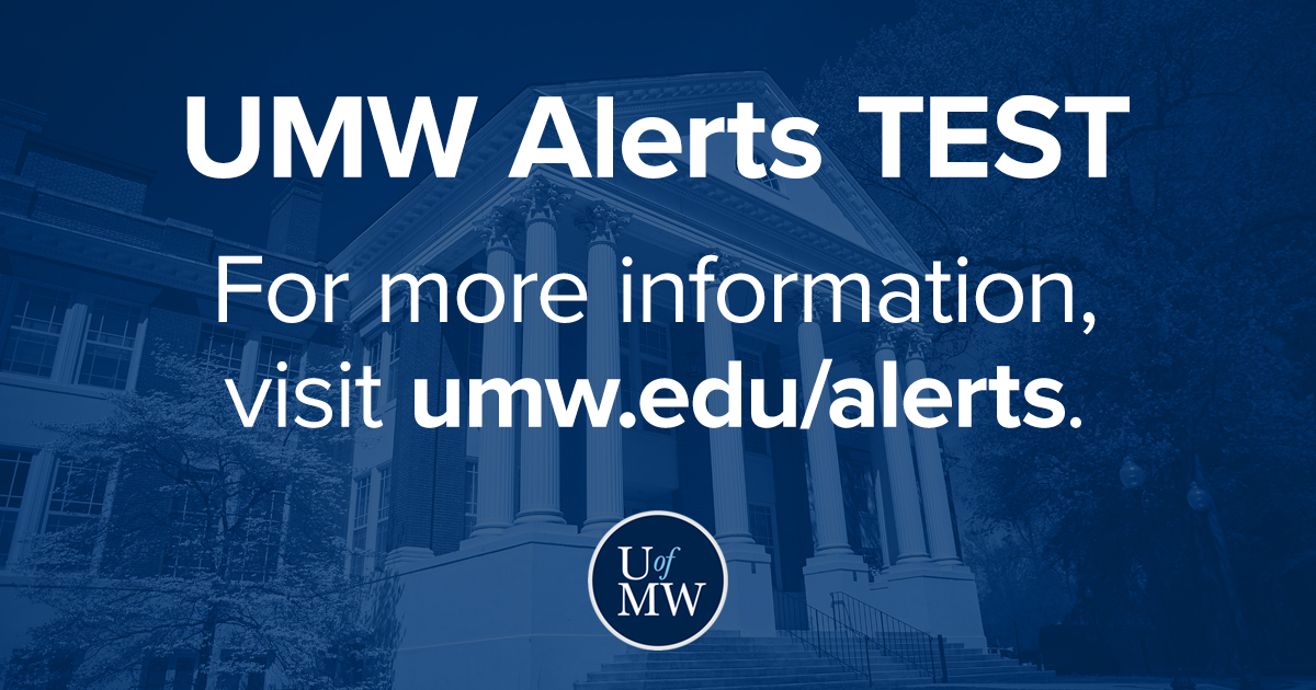 UMW to Test Emergency Notification System During March 7 Statewide