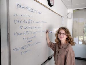 UMW junior Abigail "Abby" Swanson, a physics and math major, is the first female Mary Washington student to win the ultra-prestigious Goldwater Scholarship.