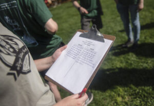 Teams - Devils and Goats - earn points for participation and wins during the friendly annual competition of school spirit. Photo by Tom Rothenberg.