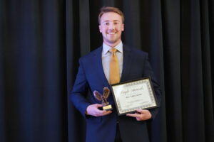 Kevin Dougherty received the Alex Naden Award. Photo by Suzanne Carr Rossi.