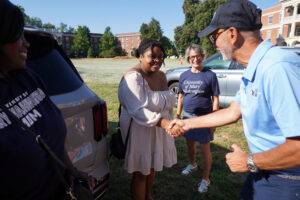 Arianna Gutierrez and President Paino