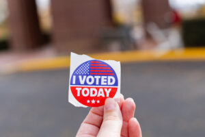 Day on Democracy encourages students to take part in the democratic process and encompasses UMW’s commitment to nurturing active and informed citizens. Photo by Sam Cahill.