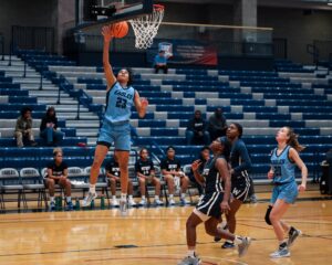 Jordan Carpenter spins her magic on the court.