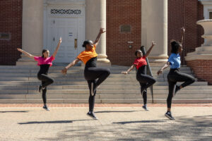 The Take 2 Dance Group performs on Campus Walk during the University of Mary Washington's 34th annual Multicultural Fair. Photo by Parker Michels-Boyce.