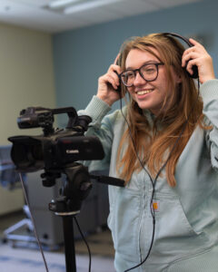 Mary Wash Day gifts help students have experiences both inside and beyond the classroom that prepare them for their careers and lives after Mary Washington, such as the ‘Are We Live?’ course in the Department of Communication and Digital Studies, which teaches students how to write, film, produce and broadcast a weekly comedy show.