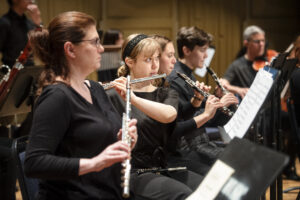 Contributions to the UMW Philharmonic on Mary Wash Day help students explore their musical passions while providing arts and cultural experiences for the greater Fredericksburg community. Gifts can also be made to UMW Theatre, UMW Galleries, Gari Melchers Home and Studio, the James Monroe Museum and the William B. Crawley Great Lives Lecture Series. Photo by Tom Rothenberg.