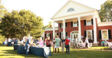 President Troy Paino and wife Kelly welcome alumni back to campus each Reunion Weekend with a reception at their home of Brompton. Photo by Karen Pearlman.