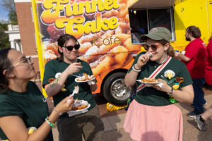 Fair foods like funnel cake and sno-cones bring a fun flavor to the annual uniquely UMW event known as Devil-Goat Day. Photo by Parker Michels-Boyce.