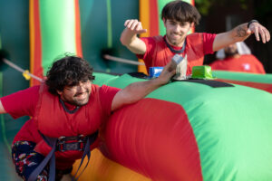 UMW students aim to rack up point for participation and wins during Devil-Goat Day. Photo by Parker Michels-Boyce.