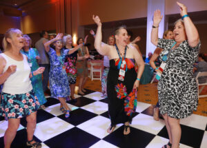 Alumni dance the night away at the all-class party. Photo by Karen Pearlman.