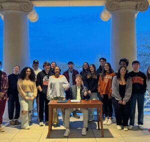 Thompson took his role as Student Government Association president seriously, spending last summer reviewing the constitution and student handbook, arranging activities for SGA members and planning for the year ahead.