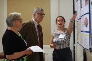 Taylor shares her research into the minds of the world’s great composers in 2024 at UMW's Donor Appreciation Luncheon and Student Showcase, which honors University donors. Photo by Karen Pearlman.