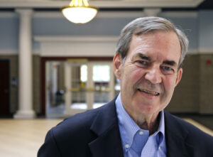 President Anderson at the dedication of the Anderson Convocation Center, 2011. Photo by Norm Shafer.