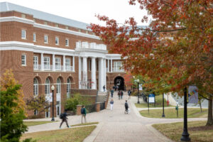 The Center for AI and the Liberal Arts at UMW launches this fall. The Hurley Convergence Center, pictured, will host a fall course titled AI and Society.