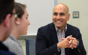 UMW’s Center for AI and the Liberal Arts will be led by Professor of Communication and Digital Studies Anand Rao, a nationally recognized expert in AI education. Photo by Norm Shafer.