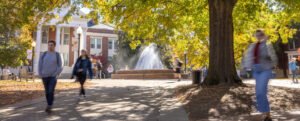 UMW Campus Walk with fountain