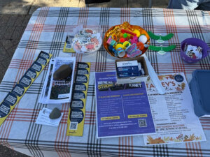 During Talley Treats, held every Thursday through October, staff share brochures and other information about the Talley Center's resources with students, along with stickers, trinkets and fidget toys to help calm them during stressful moments.