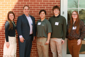 A donor and four of his recipients.