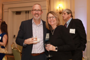 Photo of Lou Marmo with his wife Jill Marmo ’94 at the 2023 Celebration of Giving event.