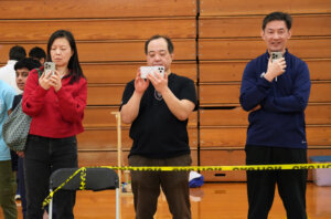 Parents and supporters watch the action unfold as hundreds of students from across the Commonwealth participate in the Virginia Science Olympiad event held recently at the University of Mary Washington. Photo by Suzanne Carr Rossi.