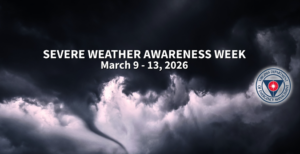 Image of a storm for severe weather awareness week 2026