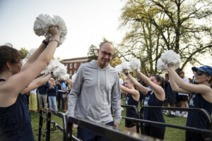 Photo of Head Coach Marcus Kahn at the send-off event