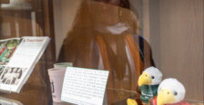 A display Bowman curated detailing Devil-Goat Day