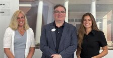 Megan Shepherd, Tim O'Donnell, and Christina Malave pose at the awards ceremony.