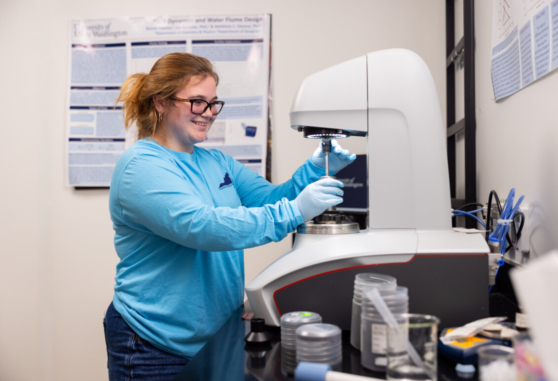 Junior Jenna Robertson conducts research as a part of 2026 Summer Science Institute