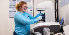 Junior Jenna Robertson conducts research as a part of 2026 Summer Science Institute
