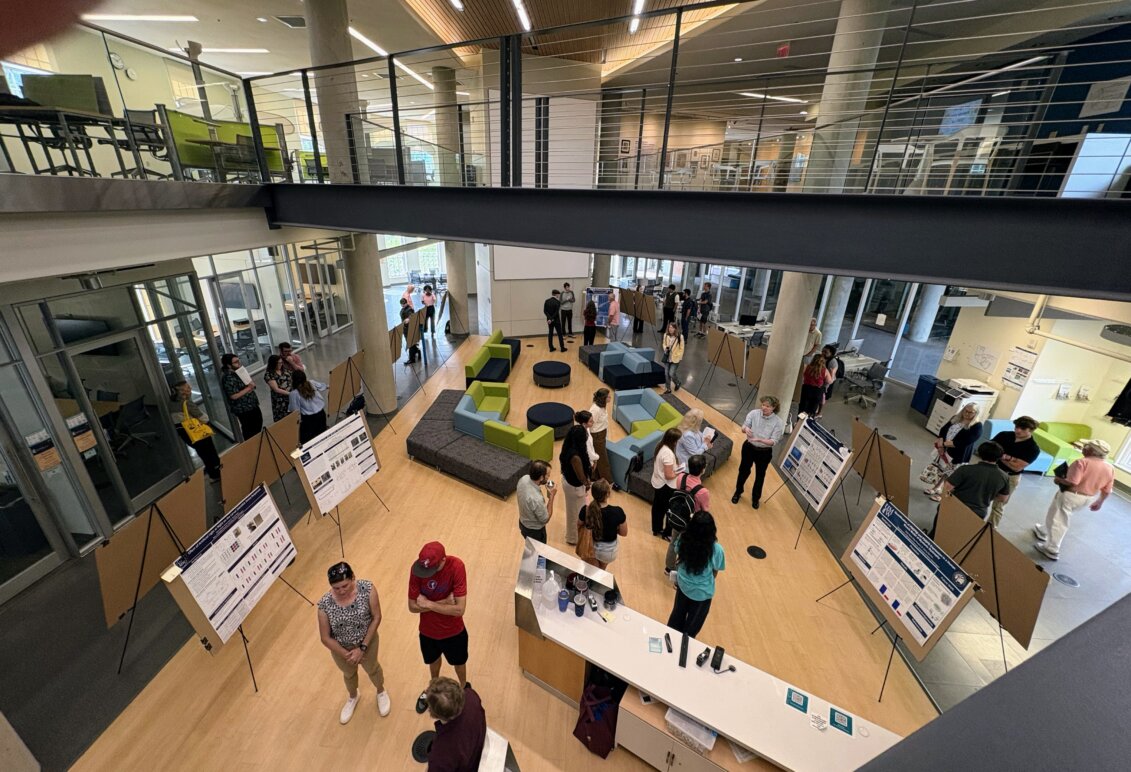 Overhead look at posters from the 2026 Summer Science Institute