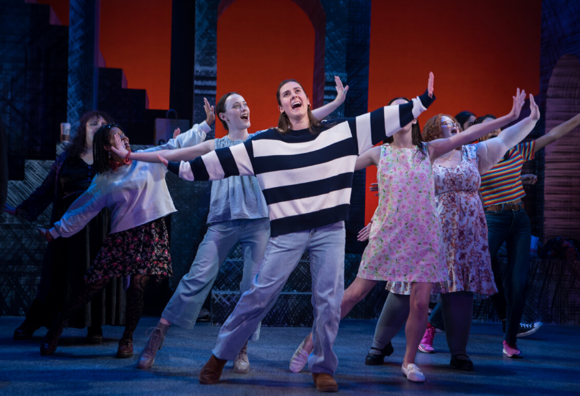 UMW students during a production of Godspell
