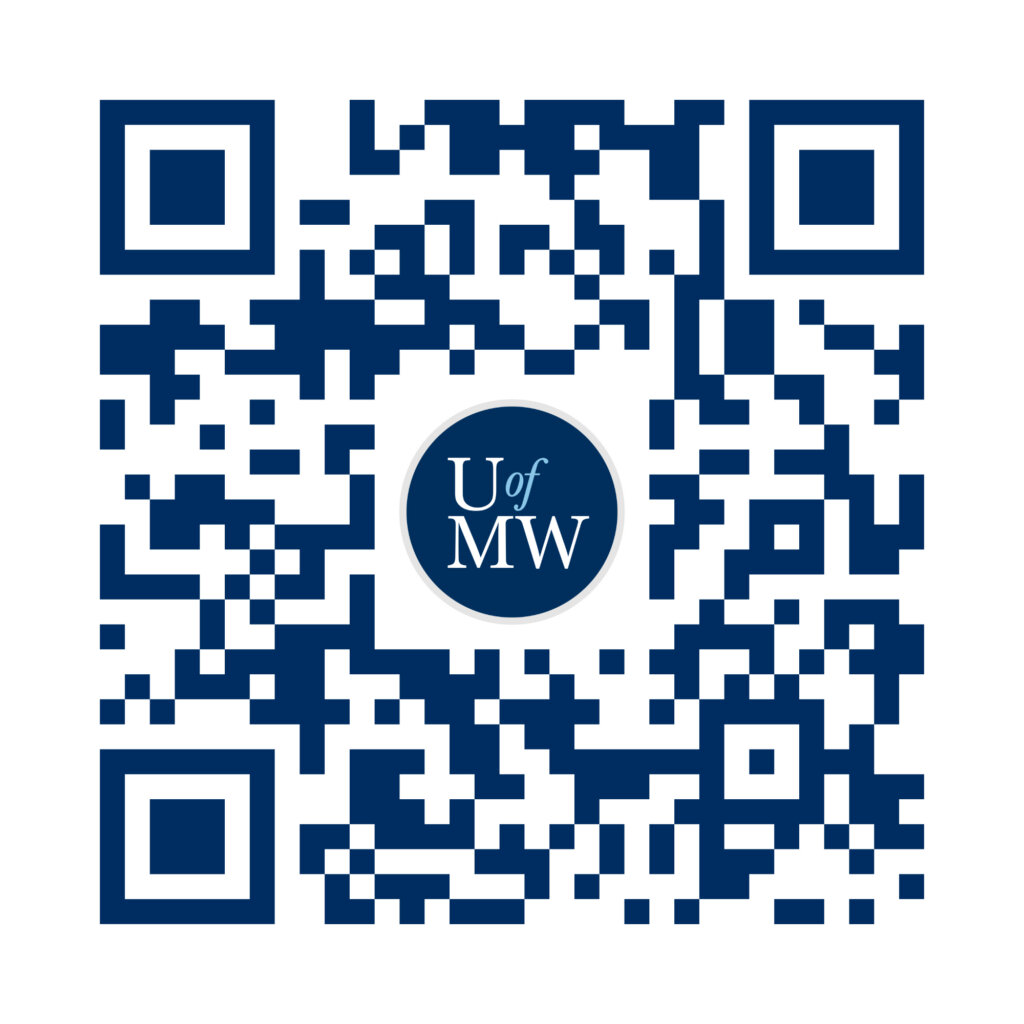 A QR code for streaming the debate
