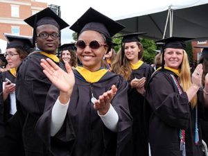 Graduates celebrating