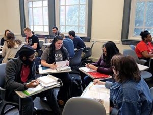 Students at desks