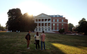 Students in front of University Center