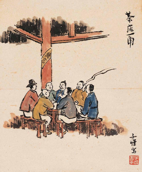 “Don’t Speak of National Affairs” (莫言国事) This 1940s image by Feng Zikai, among others seen as speaking to Mo Yan and the Nobel Prize, is now making the rounds on Weibo (China’s own microblogging service), as reported at the China Digital Times.