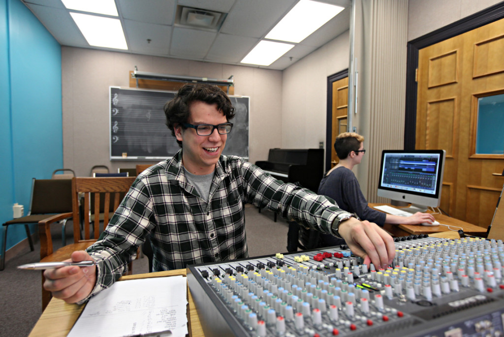 UMW music department class and rehearsals, Thursday April 3, 2014. (Photo by Norm Shafer).